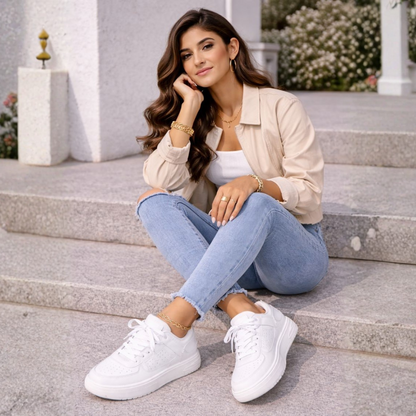Sofia – Lättviktig sneaker med tjock sula