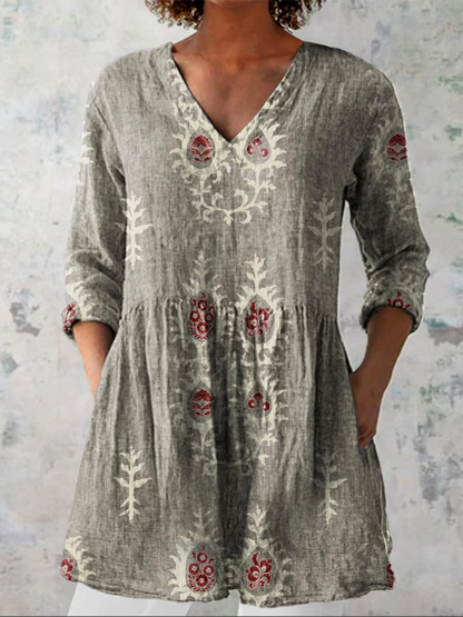 Edit – Lång blus med v-ringning