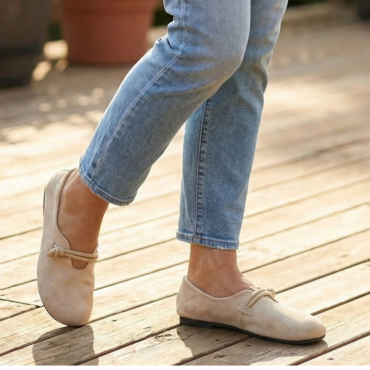 Hjördis – Ortopediska loafers med repsnodd