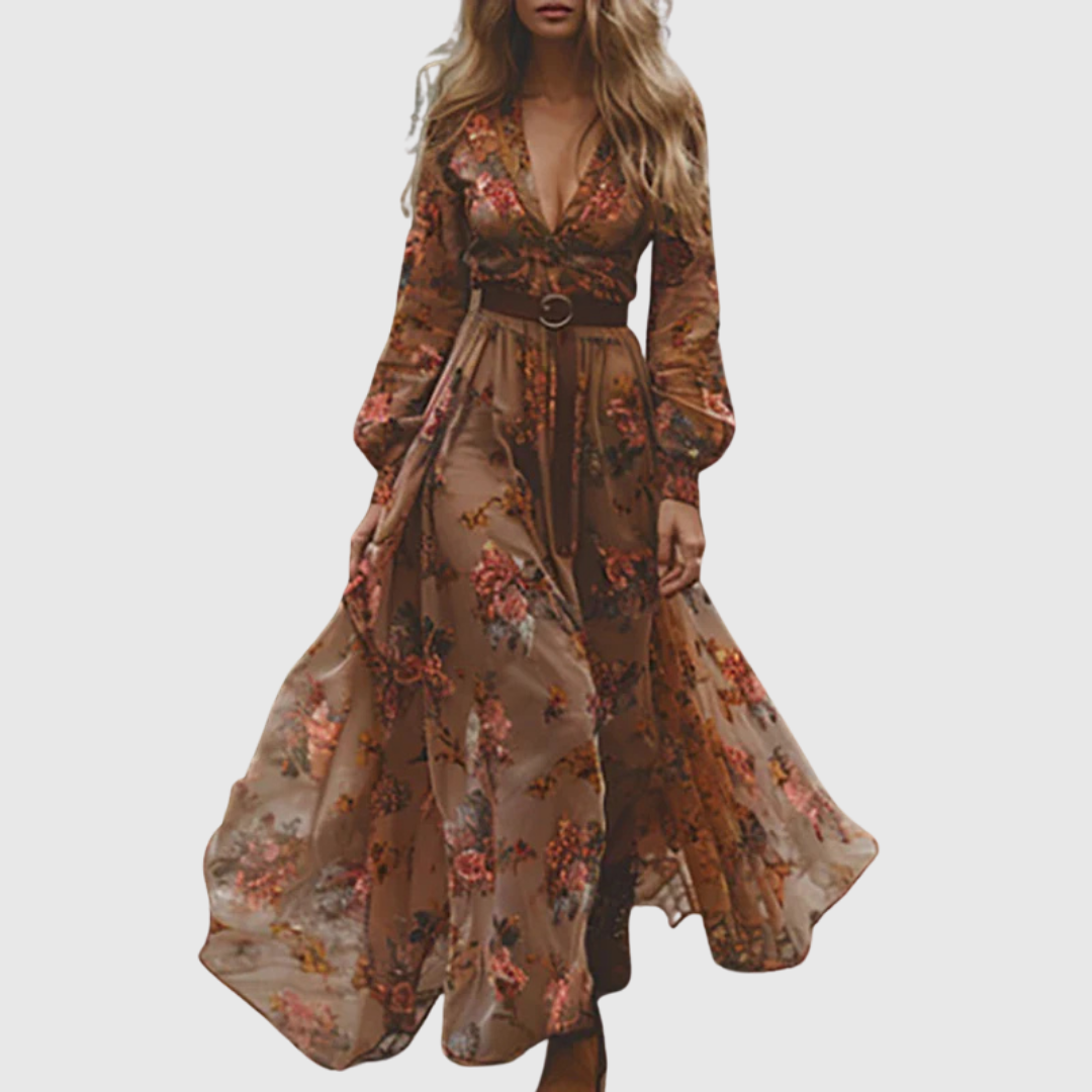 Emelie – Romantisk boho-maxiklänning