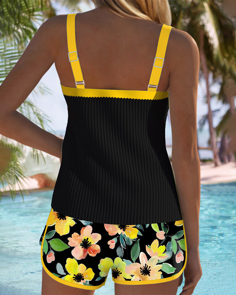Marta – Tvådelad tankini med strandbyxor