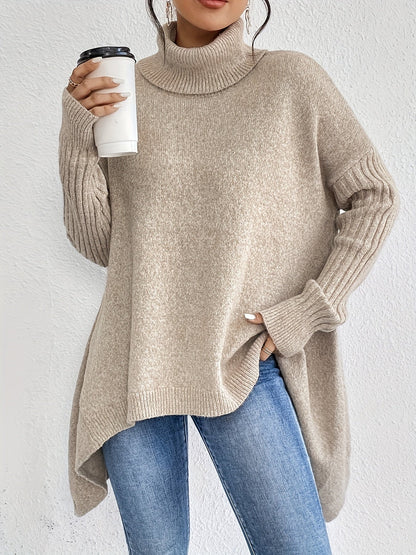 Nina – Oversize polotröja med asymmetrisk kant