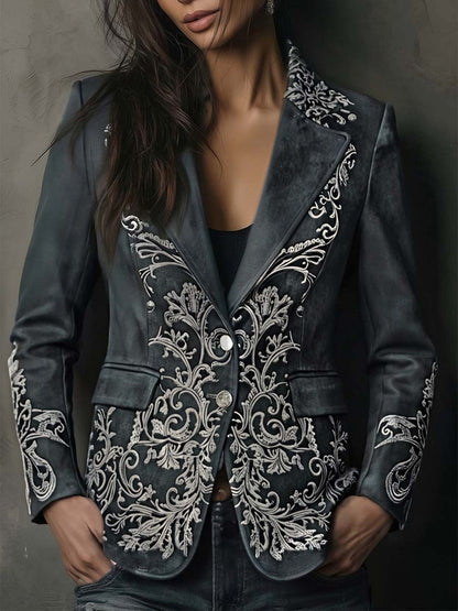 Olivia – Kavaj med inpräglat barockornament