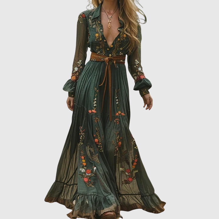Emelie – Romantisk boho-maxiklänning