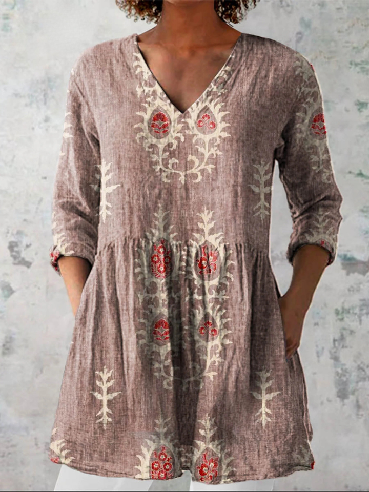 Edit – Lång blus med v-ringning