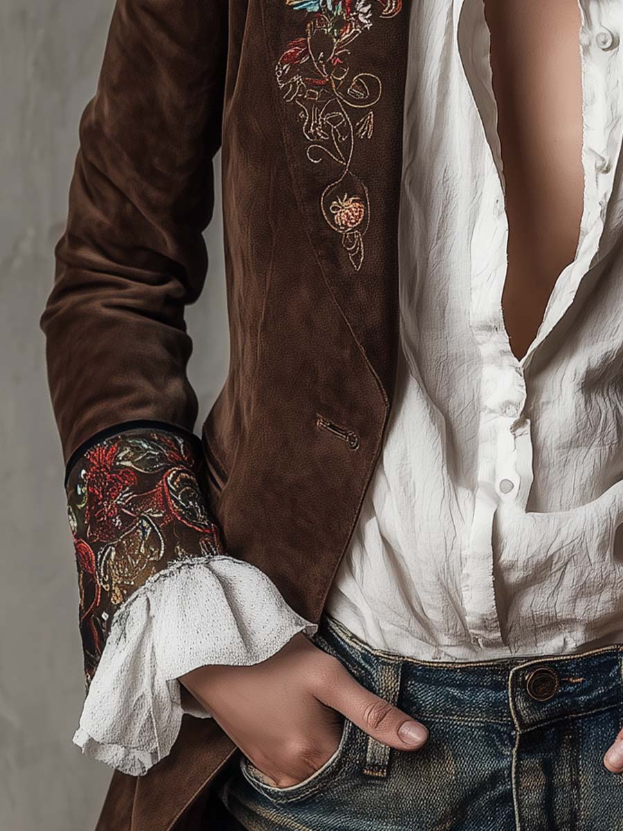 Agnes – Broderad kavaj med bohemisk känsla