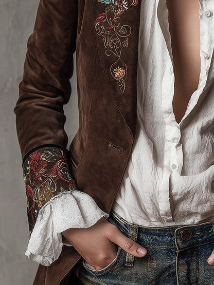 Agnes – Broderad kavaj med bohemisk känsla