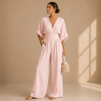 Judit – Elegant jumpsuit med vida ben
