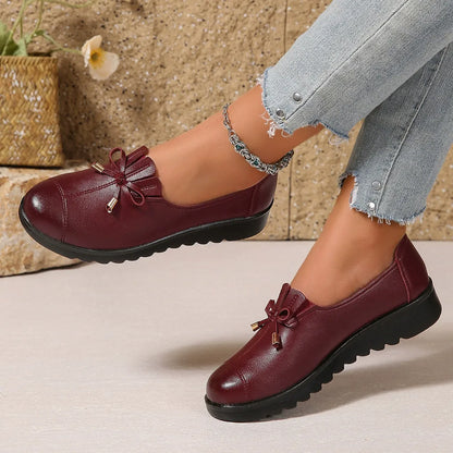 Malin – Bekväma loafers med rosettdetalj