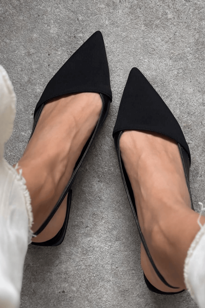 Elin – Spetsig slingback-ballerina
