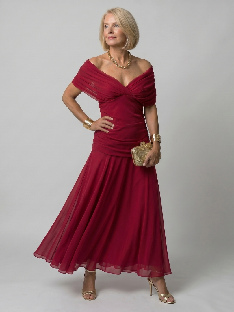Lovisa – Off-shoulder flödande midi-klänning