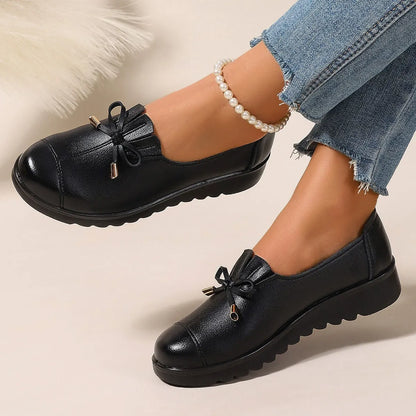 Malin – Bekväma loafers med rosettdetalj