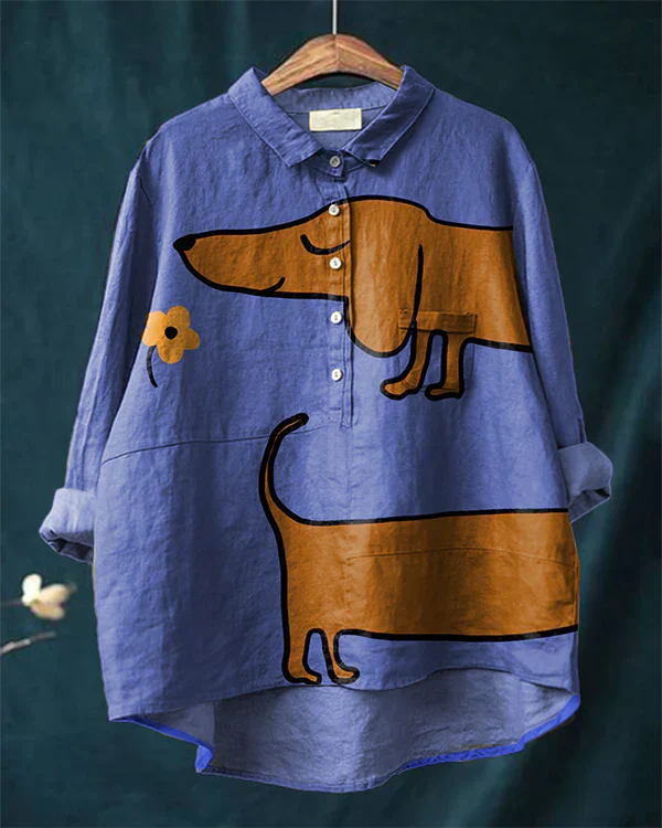 Judit – T-shirt med två taxar