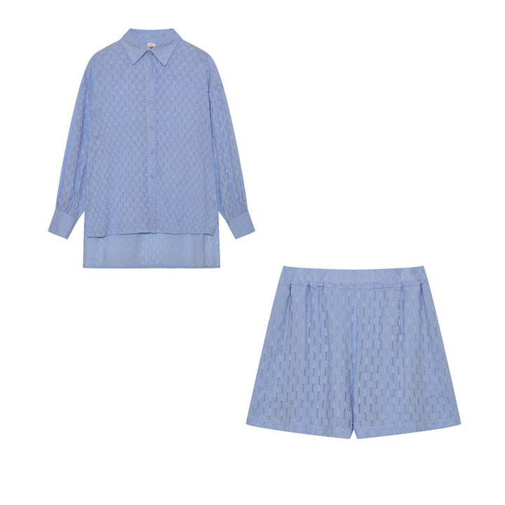 Charlotta – Lätt skjort- och shortsset