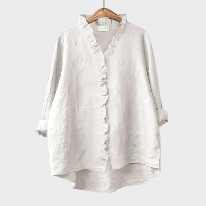 Alva – Elegant sommarblus i linne