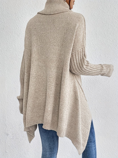 Elva – Oversized polotröja med asymmetrisk kant
