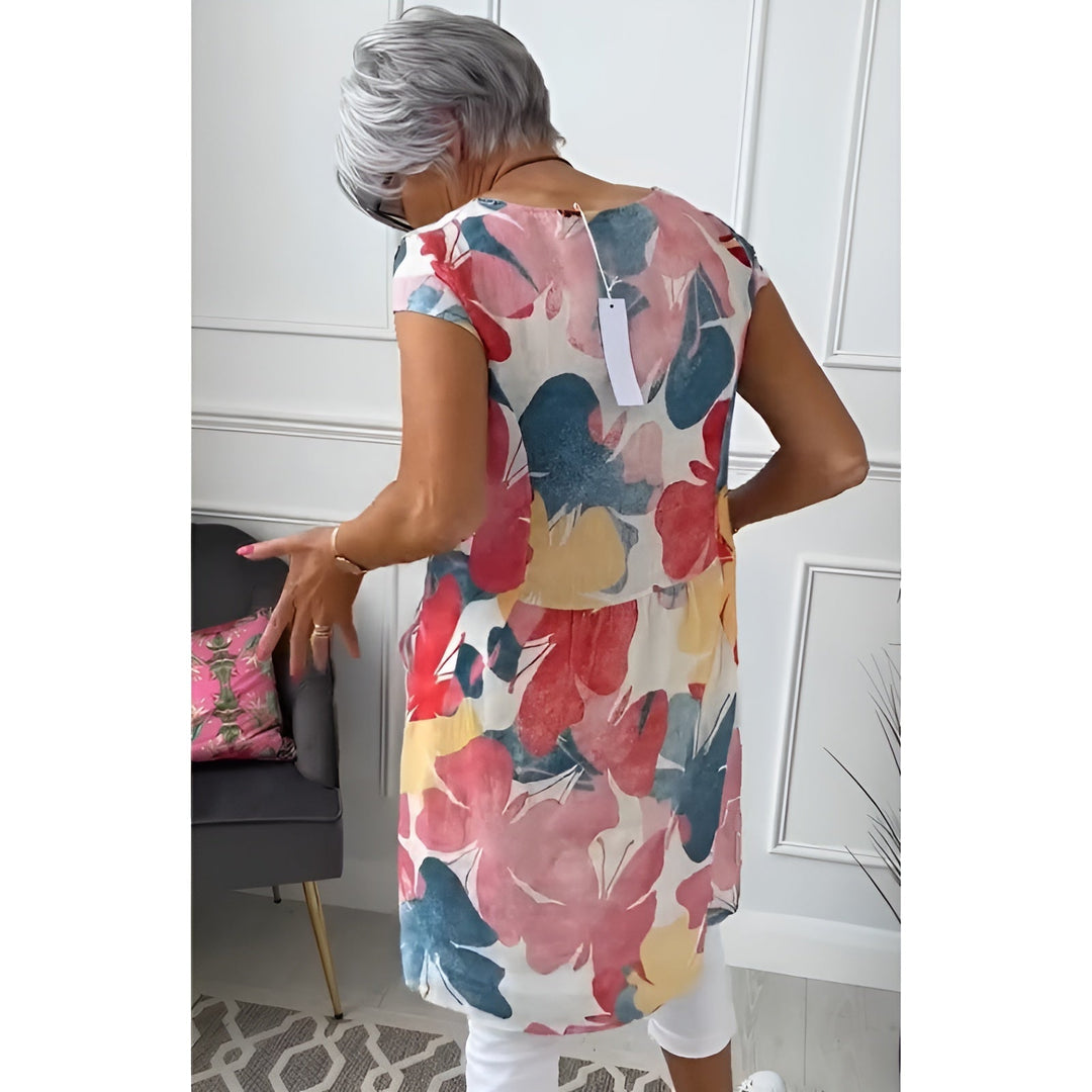 Inger – Blommig tunikklänning
