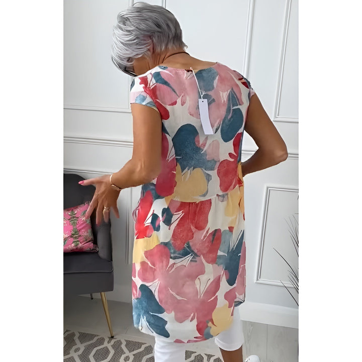 Inger – Blommig tunikklänning