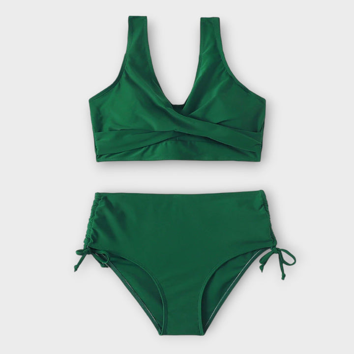 Marianne – Tvådelad bikini med omlotttopp