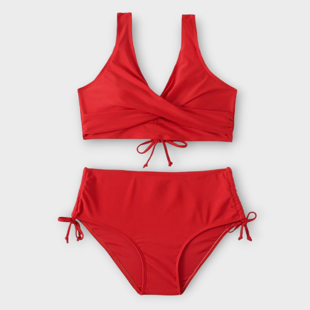 Marianne – Tvådelad bikini med omlotttopp