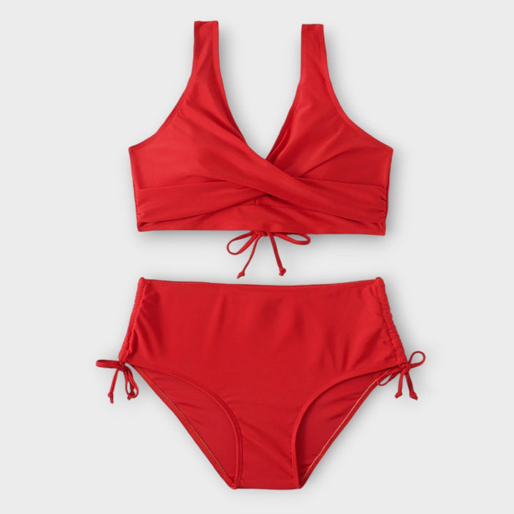 Marianne – Tvådelad bikini med omlotttopp