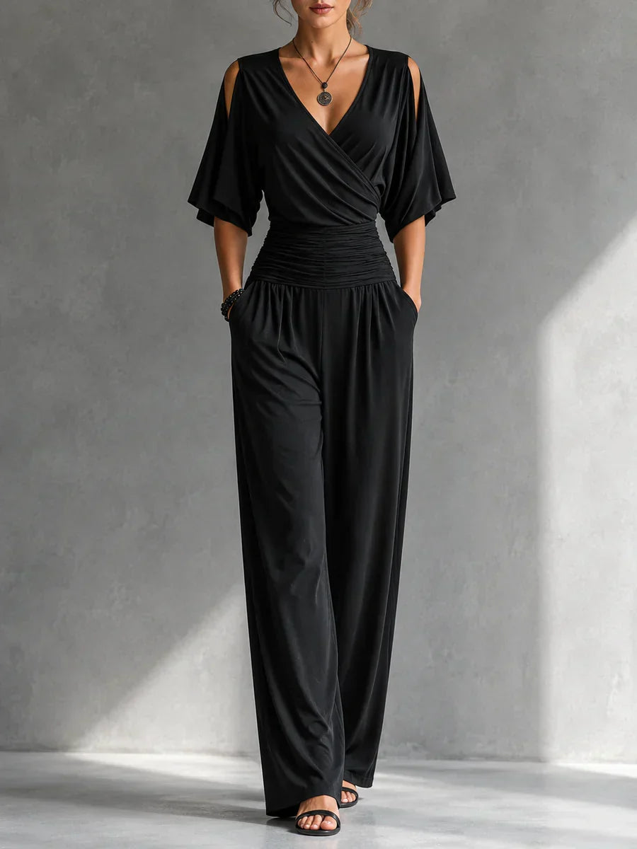 Katarina – Elegant jumpsuit med vida ben