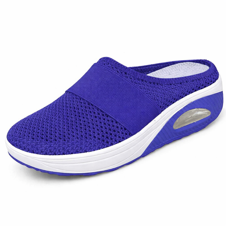 Linn – Luftiga slip-on mulor med stötdämpning