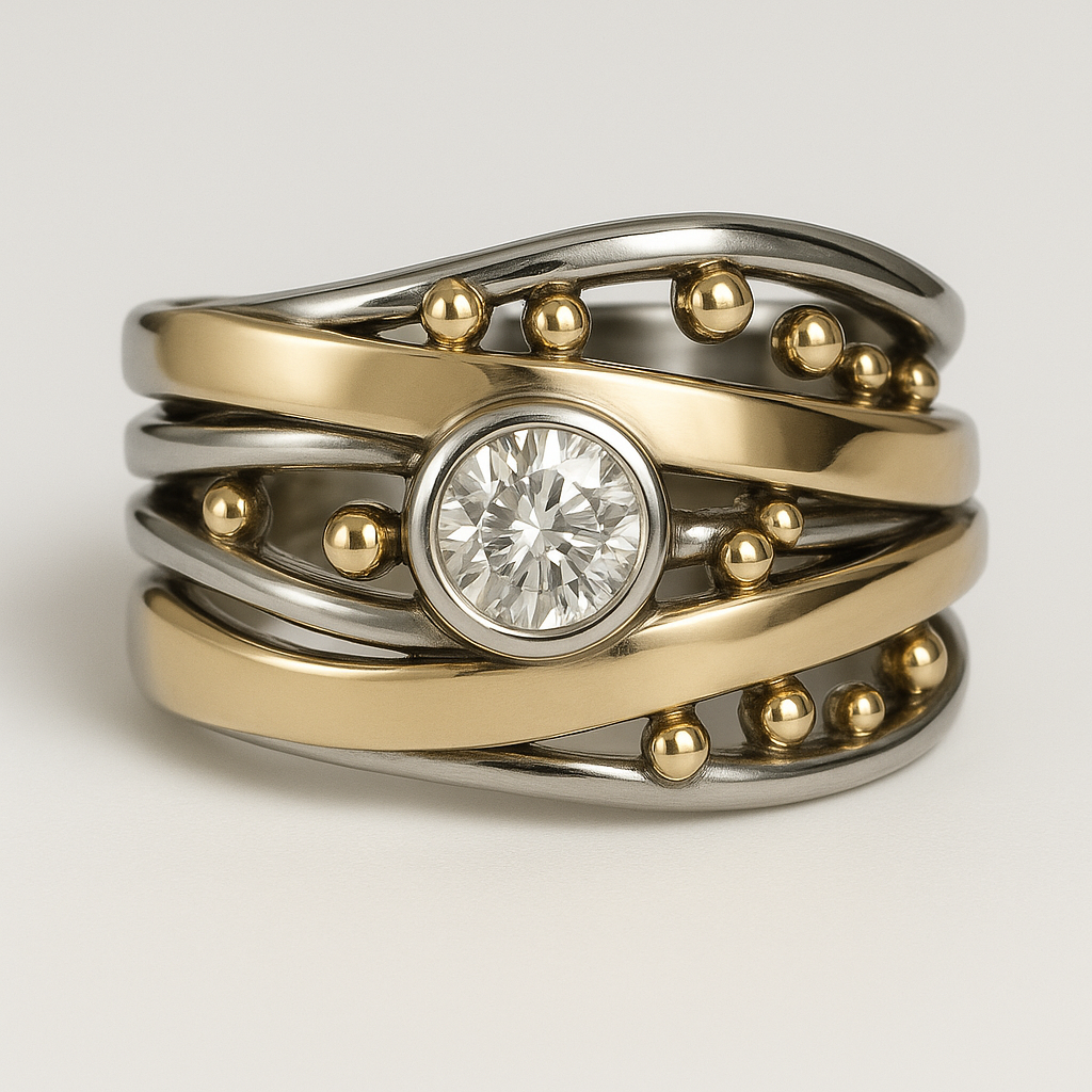 Ragnhild – Tidlös guldinlagd ring