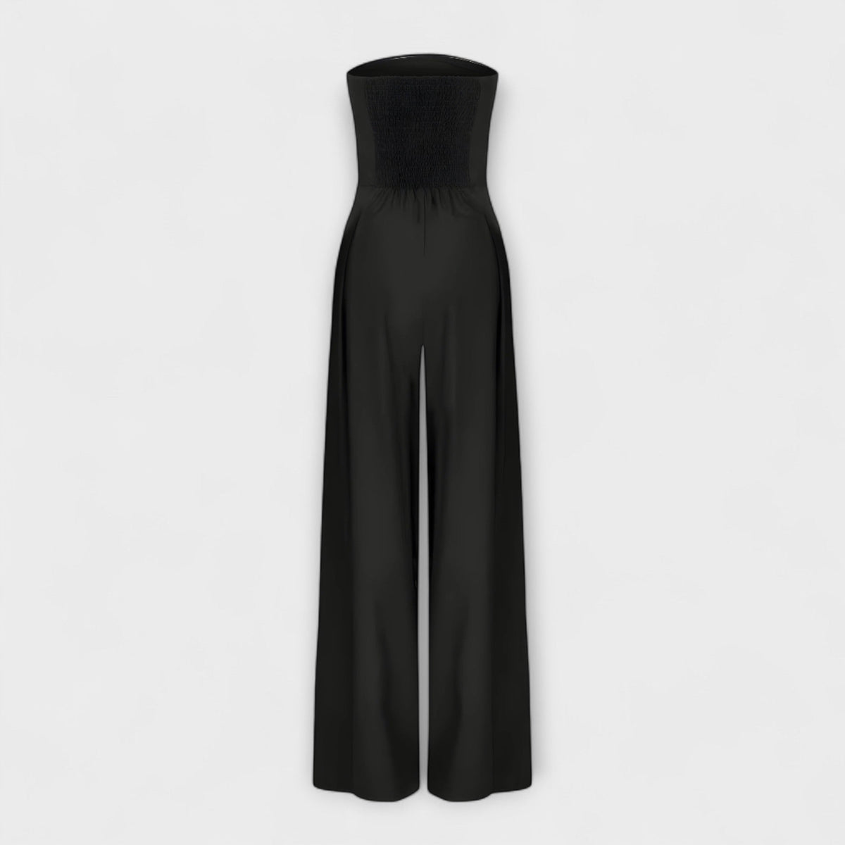 Gun – Axelbandsfri jumpsuit med vida ben