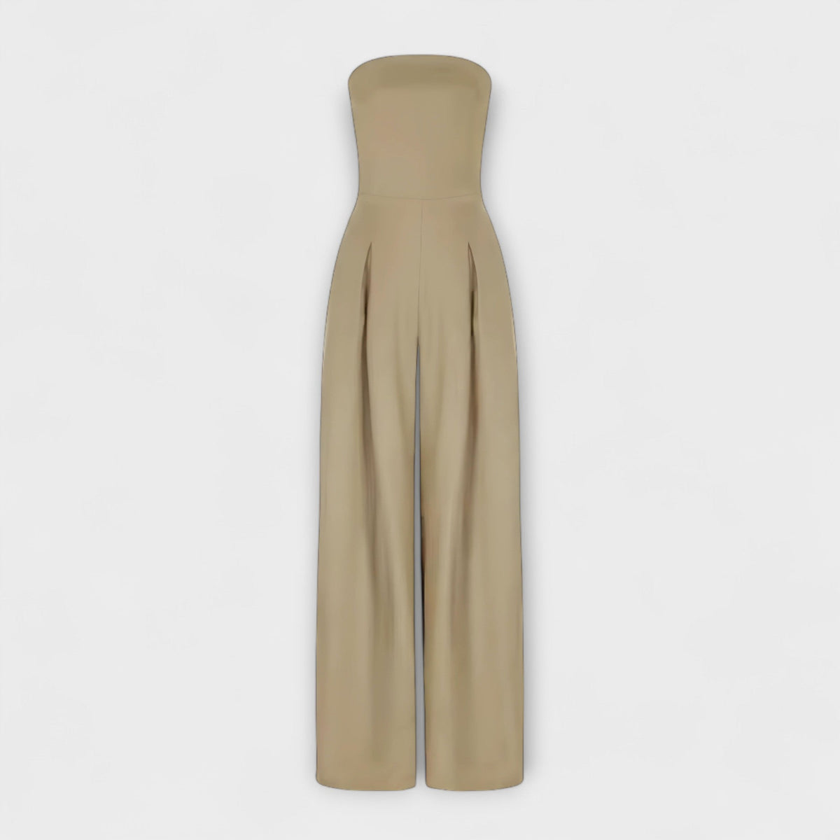 Gun – Axelbandsfri jumpsuit med vida ben