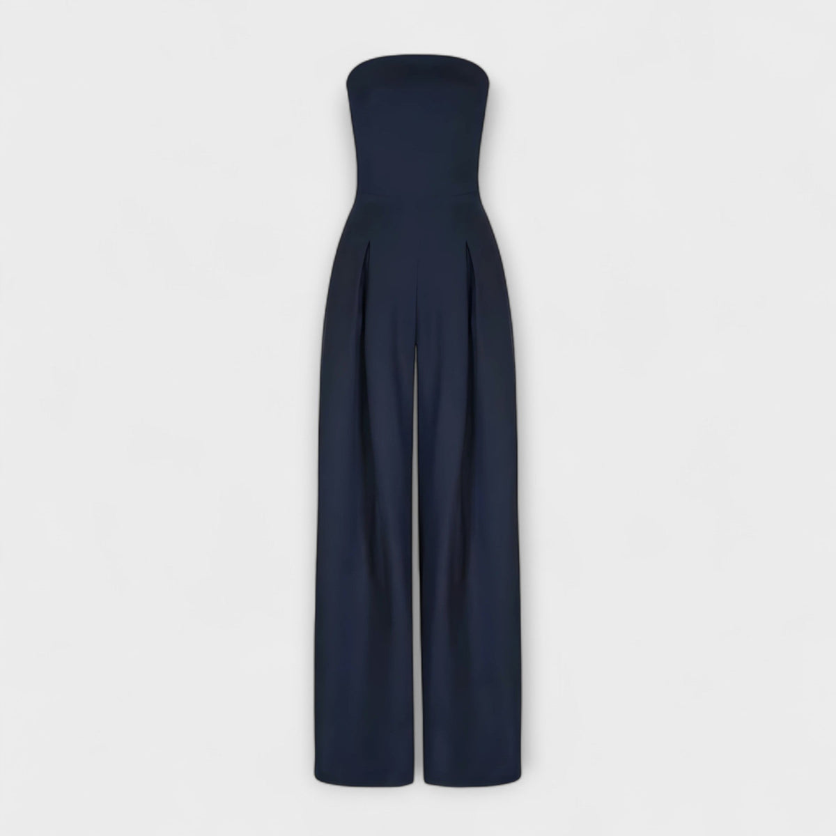 Gun – Axelbandsfri jumpsuit med vida ben