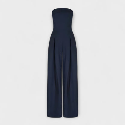 Gun – Axelbandsfri jumpsuit med vida ben