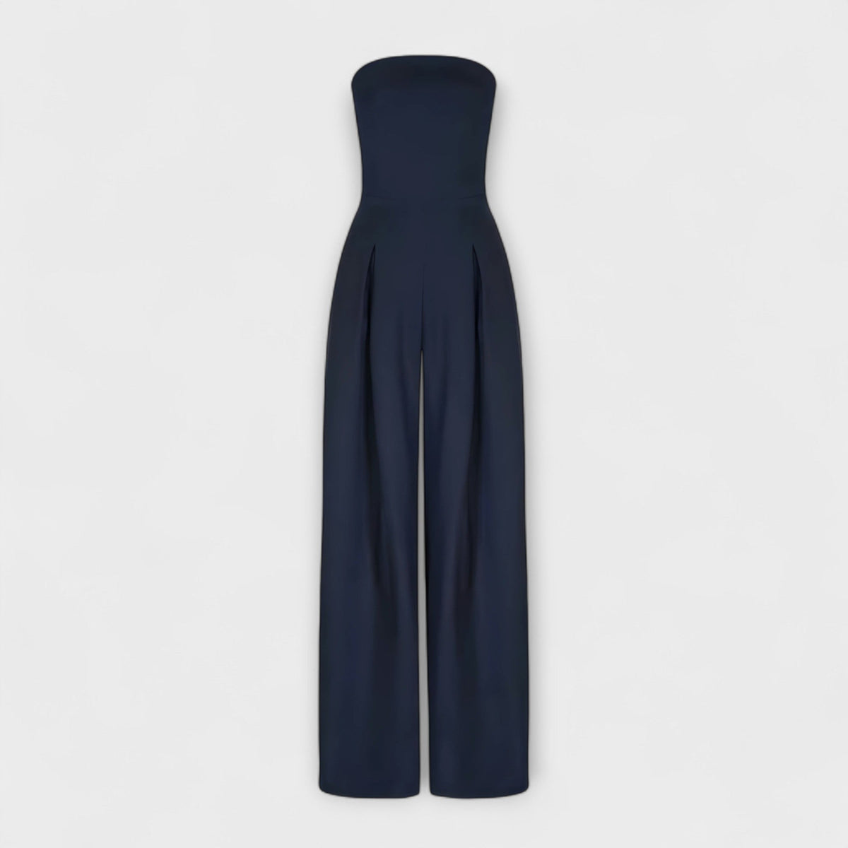 Gun – Axelbandsfri jumpsuit med vida ben