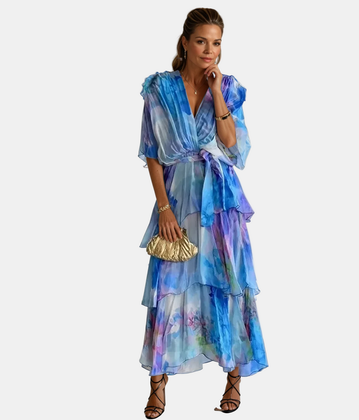 Camilla – Elegant klänning med v-ringning