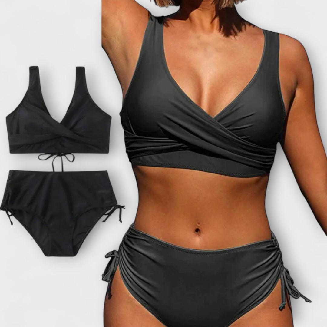Marianne – Tvådelad bikini med omlotttopp