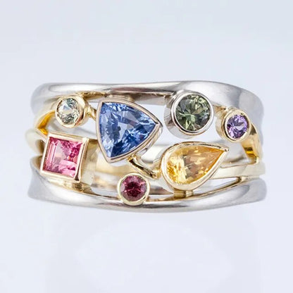 Barbro – Vintage färgglad ring