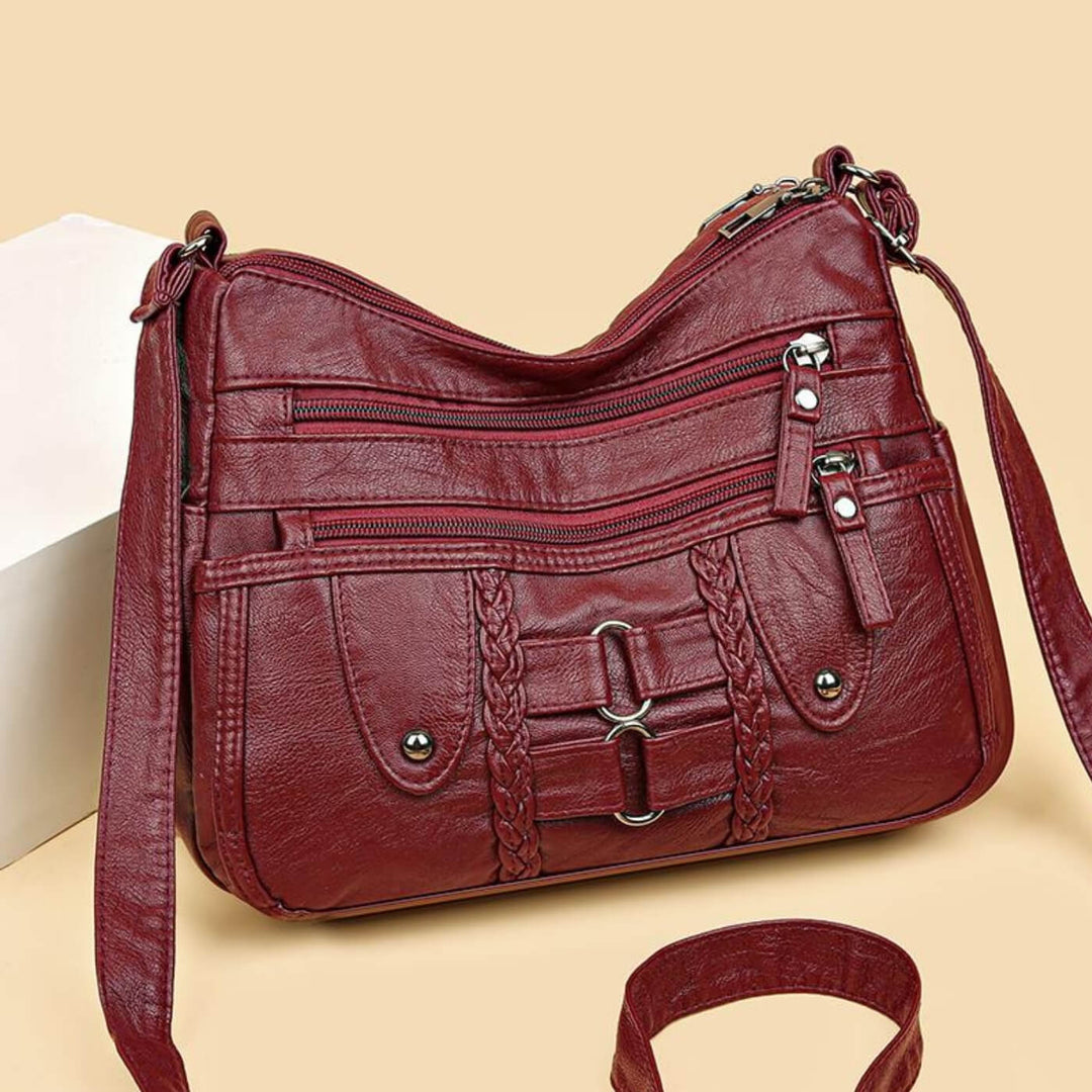 Agneta – Crossbodyväska med flätade detaljer