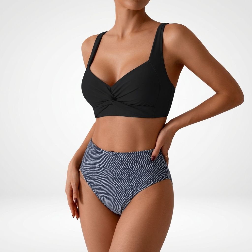 Maja – Tvådelad bikini med hög midja