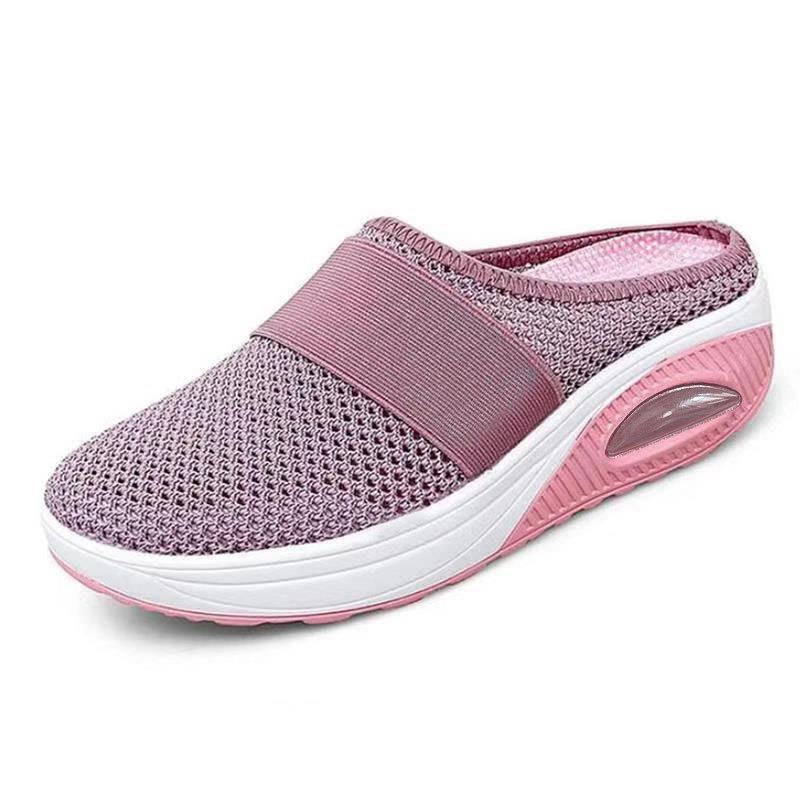 Linn – Luftiga slip-on mulor med stötdämpning