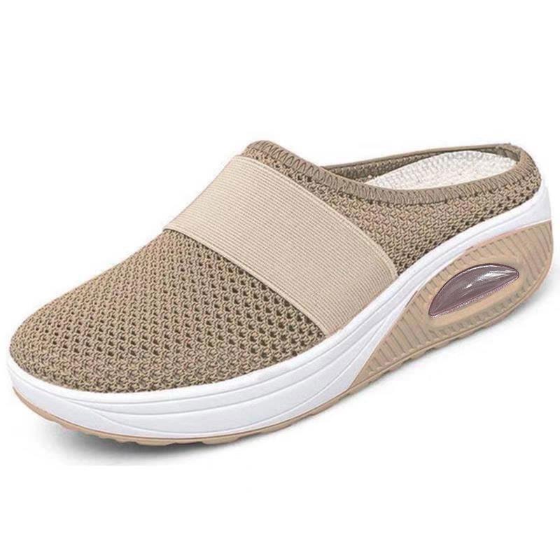 Linn – Luftiga slip-on mulor med stötdämpning