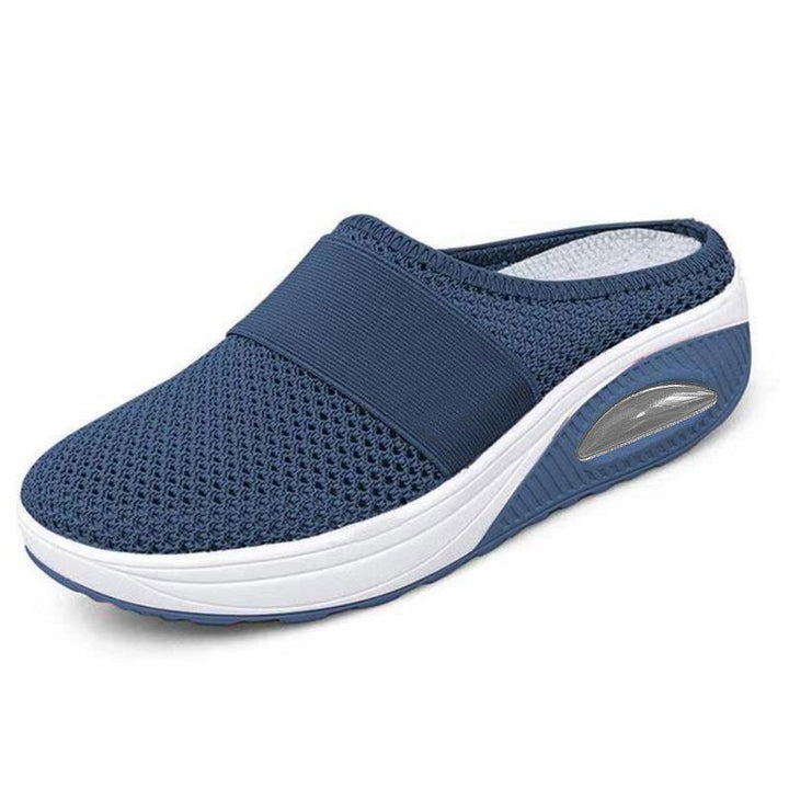 Linn – Luftiga slip-on mulor med stötdämpning