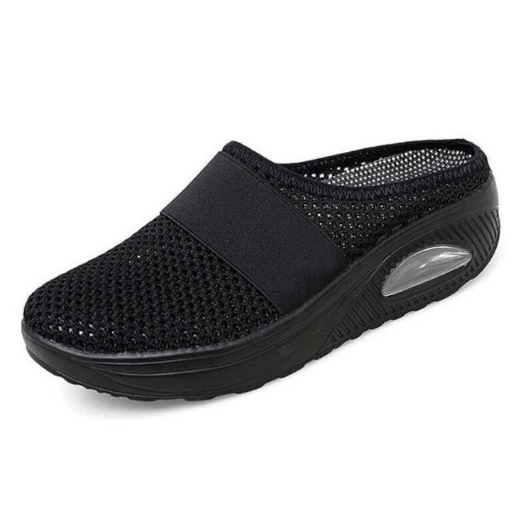 Linn – Luftiga slip-on mulor med stötdämpning