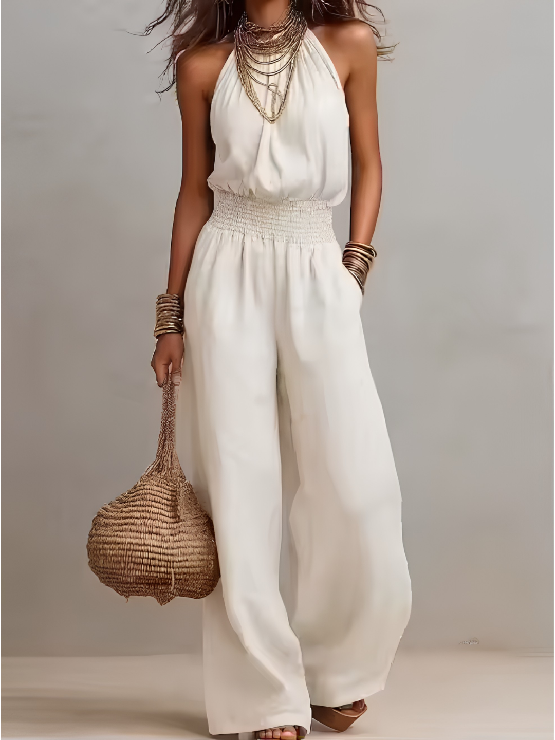 Valborg – Elegant jumpsuit med vida ben