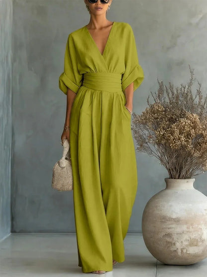 Mirjam – Elegant jumpsuit med vida ben