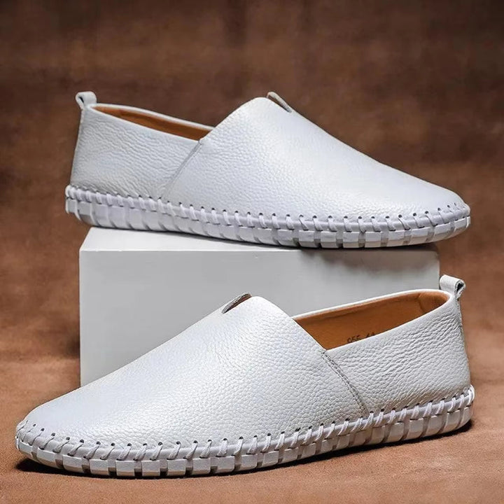 Emma – Klassisk loafer i kornigt läder