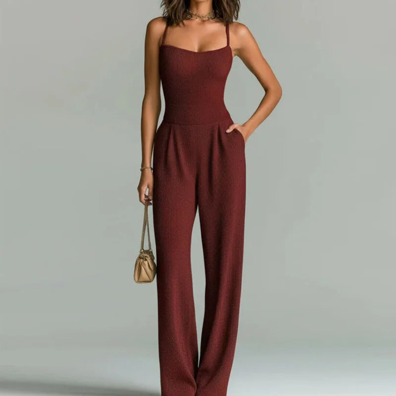Kristina – Elegant jumpsuit med vida ben