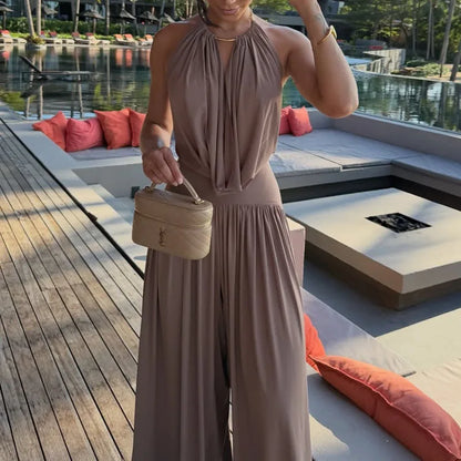 Klara – Elegant jumpsuit med vid benvidd