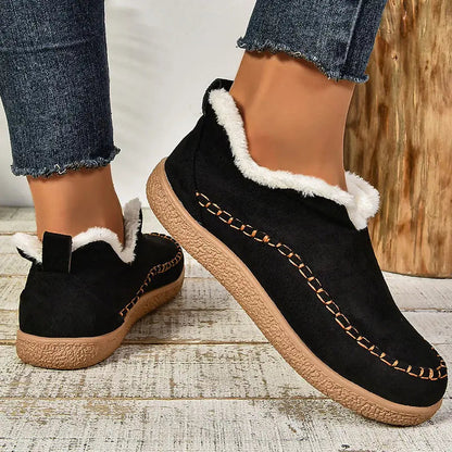 Emma – Vadderade slip-on-skor med plyschinredning
