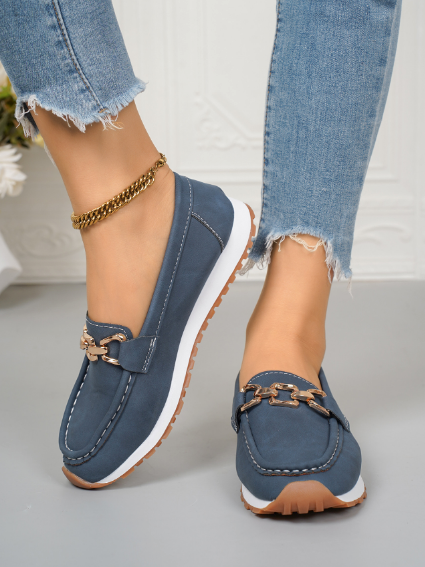 Matilda – Bekväma loafers med kedjdetalj