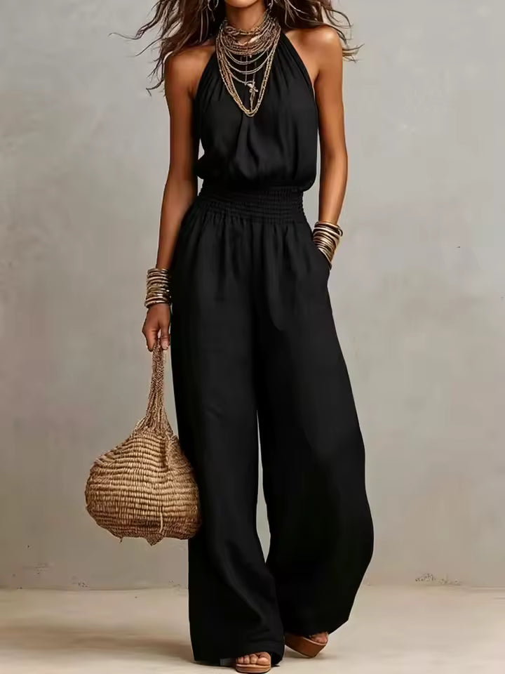 Valborg – Elegant jumpsuit med vida ben